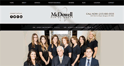 Desktop Screenshot of mcdowelldentalgroup.com