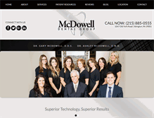 Tablet Screenshot of mcdowelldentalgroup.com